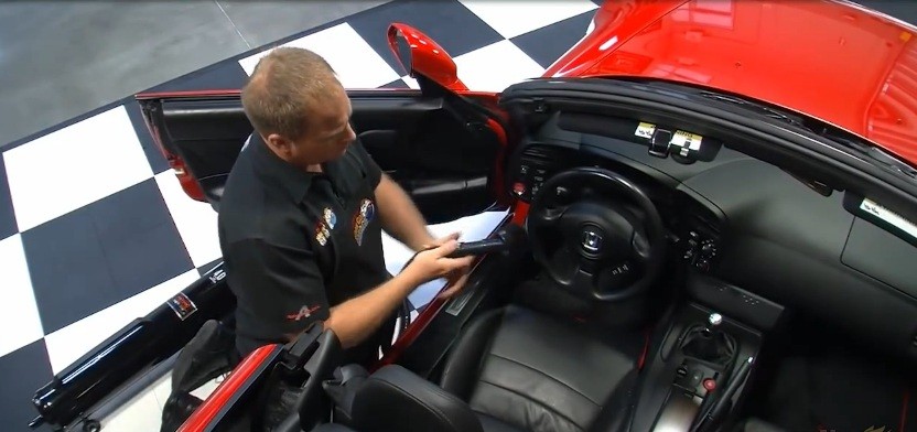 Vacuuming is a main component of interior detailing.