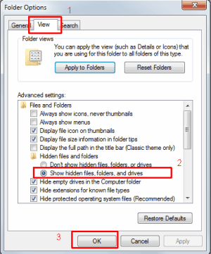folder options