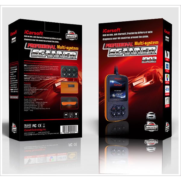 i902 Opel & Vauxall Diagnostics Scanner for 1996+ Cars (OBD2, EOBD)