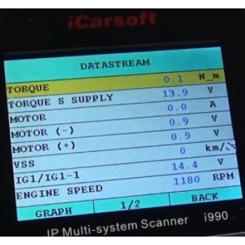 iCarsoft i990 Honda/Acura Diagnostics Scanner for 1996+ Cars (OBD2, EOBD, JOBD)