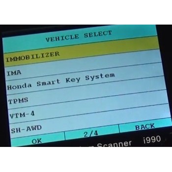 iCarsoft i990 Honda/Acura Diagnostics Scanner for 1996+ Cars (OBD2, EOBD, JOBD)