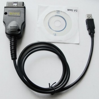 MPPS K+CAN Flasher + OBD USB Cable (Read/Write Map to Car ECU Chip)