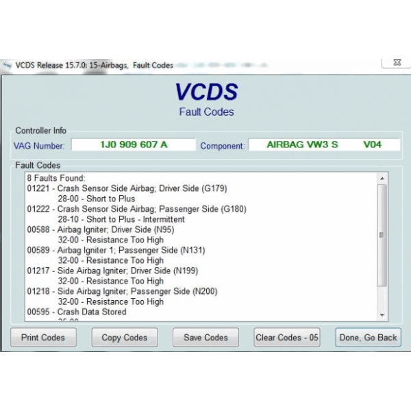 Ross-Tech VCDS Software (HEX V2 VAGCOM for Audi & Volkswagen Cars): V20.4